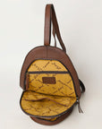American Darling ADBGA508 Hand Tooled Hair-On Genuine Leather Women Bag Western Handbag Purse