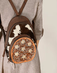 American Darling ADBGA508 Hand Tooled Hair-On Genuine Leather Women Bag Western Handbag Purse