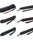 25 ft. Hilason Western Horse Adjustble Nylon Rope With Latigo Ends