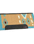 HILASON 34x36 In Western Horse Saddle Blanket Wool Pad Blue