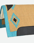HILASON 32x32 In Western Horse Saddle Wool Blanket Pad Fur Padding