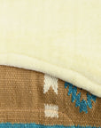HILASON 32x32 In Western Horse Saddle Wool Blanket Pad Fur Padding