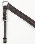 HILASON Western Horse Genuine Leather Hand Tooled Headstall Breast Collar Brown