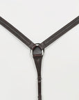 HILASON Western Horse Genuine Leather Hand Tooled Headstall Breast Collar Brown