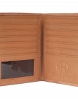 BAR H EQUINE Genuine Leather Hand Carved Rodeo Bifold Wallet For Men Women