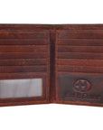 BAR H EQUINE Genuine Leather Hand Carved Rodeo Bifold Wallet For Men Women