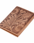 BAR H EQUINE Genuine Leather Hand Carved Rodeo Bifold Wallet For Men Women