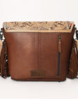 OHLAY OHG124 Cross Body Hand Tooled Hair-On Genuine Leather women bag western handbag purse