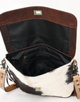OHLAY OHG124 Cross Body Hand Tooled Hair-On Genuine Leather women bag western handbag purse