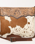 Ohlay Bags OHG129 Cross Body I Hand Tooled Hair-On Genuine Leather Women Bag Western Handbag Purse