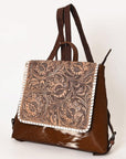 Ohlay Bags OHG131 Backpack Hand Tooled Hair-On Genuine Leather Women Bag Western Handbag Purse