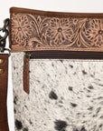OHLAY OHG132 HOBO Hand Tooled Hair-on Genuine Leather women bag western handbag purse