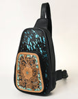 American Darling Sling Hand Tooled Saddle Blanket Genuine Leather women bag western handbag purse