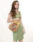 American Darling Sling Hand Tooled Saddle Blanket Genuine Leather women bag western handbag purse