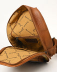 American Darling Sling Hand Tooled Saddle Blanket Genuine Leather women bag western handbag purse
