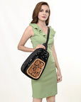 American Darling Sling Hand Tooled Saddle Blanket Genuine Leather women bag western handbag purse
