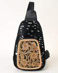 American Darling Sling Hand Tooled Saddle Blanket Genuine Leather women bag western handbag purse