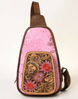 American Darling Sling Hand Tooled Saddle Blanket Genuine Leather women bag western handbag purse