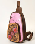 American Darling Sling Hand Tooled Saddle Blanket Genuine Leather women bag western handbag purse