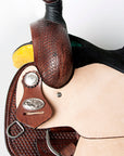 Western Horse Saddle American Leather Ranch Roping Cowboy Hilason