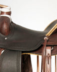 Western Horse Saddle American Leather Wade Ranch Roping Brown Hilason