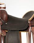 Western Horse Saddle American Leather Wade Ranch Roping Brown Hilason