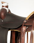 Western Horse Saddle American Leather Wade Ranch Roping Brown Hilason