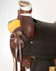 Western Horse Saddle American Leather Wade Ranch Roping Brown Hilason
