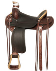 Western Horse Saddle American Leather Wade Ranch Roping Brown Hilason