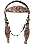HILASON Western Horse Headstall Breast Collar Set Tack Genuine American Leather