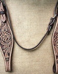 HILASON Western Horse Headstall Breast Collar Set Tack Genuine American Leather