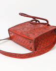 American Darling ADBG1412A Tote Hand Tooled Genuine Leather Women Bag Western Handbag Purse