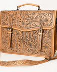 American Darling ADBG1417 Tote Hand Tooled Genuine Leather women bag western handbag purse
