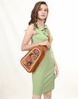 American Darling Cross Body Hand Tooled Genuine Leather women bag western handbag purse