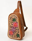 American Darling Cross Body Hand Tooled Genuine Leather women bag western handbag purse