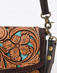 American Darling Hand Tooled Genuine Leather Wallet Bag