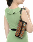 American Darling Hand Tooled Genuine Leather Wallet Bag