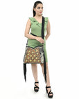 American Darling Hobo Beautifully Hand Tooled Hair-On Genuine Leather women bag western handbag purse