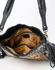 American Darling Hobo Beautifully Hand Tooled Hair-On Genuine Leather women bag western handbag purse