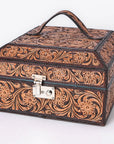 American Darling Jewelry Case Hand Tooled Genuine Leather women bag western handbag purse