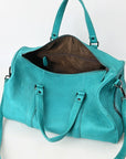 American Darling Duffel Full Grain Genuine Leather Western Women Bag | Handbag Duffle Weekend Travel Bags for