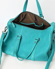 American Darling Duffel Full Grain Genuine Leather Western Women Bag | Handbag Duffle Weekend Travel Bags for