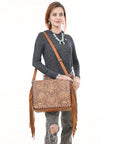 American Darling Adbgz800 Cross Body I Hand Tooled Genuine Leather Women Bag Western Handbag Purse