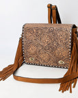 American Darling Adbgz800 Cross Body I Hand Tooled Genuine Leather Women Bag Western Handbag Purse