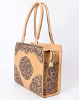 American Darling ADBGZ803 Hand Tooled Genuine Leather women bag western handbag purse