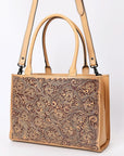 American Darling ADBGZ805 Hand Tooled Genuine Leather women bag western handbag purse
