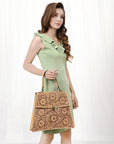 ADBGZ808 American Darling TOTE Hand Tooled Genuine Leather women bag western handbag purse