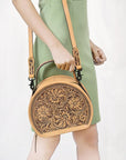 ADBGZ809 American Darling CANTEEN Hand Tooled Genuine Leather women bag western handbag purse