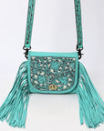 American Darling SMALL CROSSBODY Hand Tooled Genuine Leather women bag western handbag purse