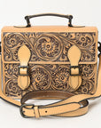 American Darling Adbgz816 Briefcase Hand Tooled Genuine Leather Women Bag Western Handbag Purse